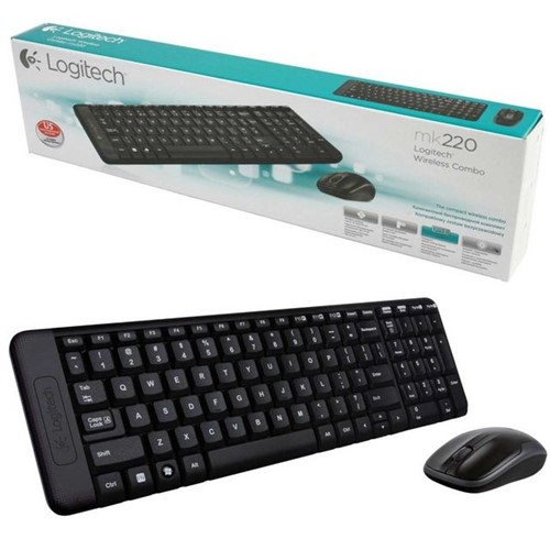 Kit Teclado e Mouse Wireless Logitech MK220 DIVERSOS
