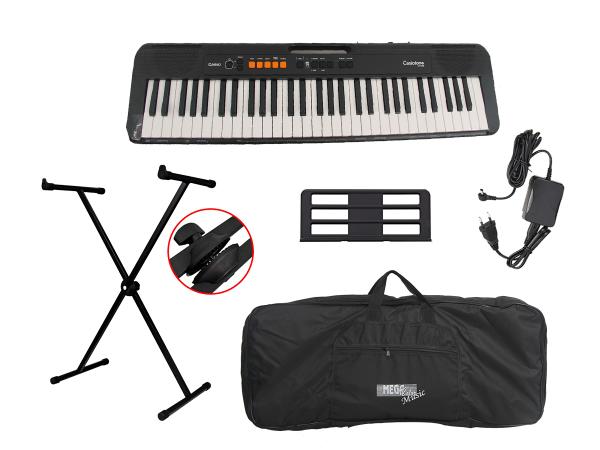 Kit Teclado Musical Casio Ct-s100 Fonte+ Suportes+Capa