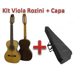 Kit Viola Rozini Presença Brasil Rv215ac e Capa Solid Sound
