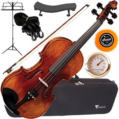 Kit Violino 4/4 Maciço Envelhecido Vk644 Eagle