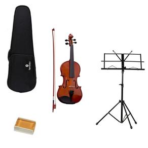 Kit Violino 4/4 VA-10 Spruce Maple Natural Harmonics + Suporte para Partitura + Case + Arco Crina Sintética + Breu