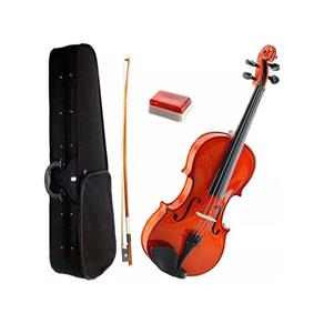 Kit Violino 3/4 Arco Breu Case com Opção de Espaleira e Estante para Crianças de 9 a 11 Anos