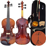Kit Violino Profissional Envelhecido 4/4 Vk644 Eagle Completo