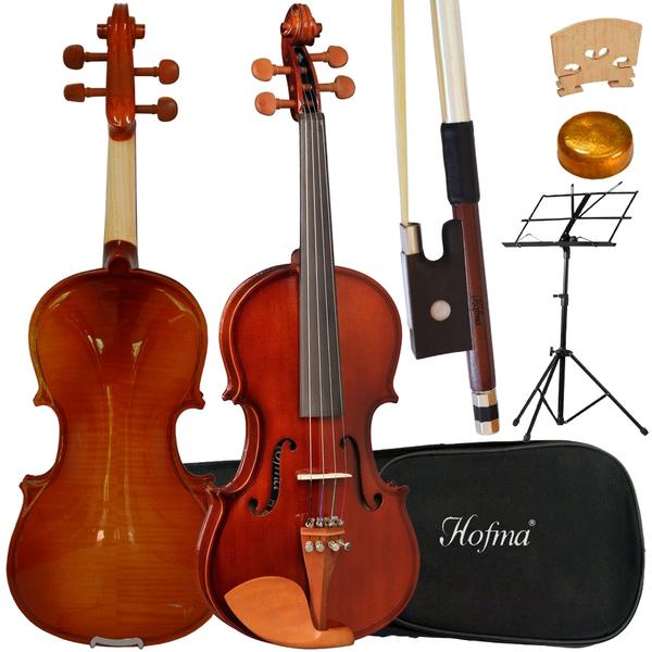 Kit Violino Tradicional 4/4 HVE241 Hofma com Estante - Eagle