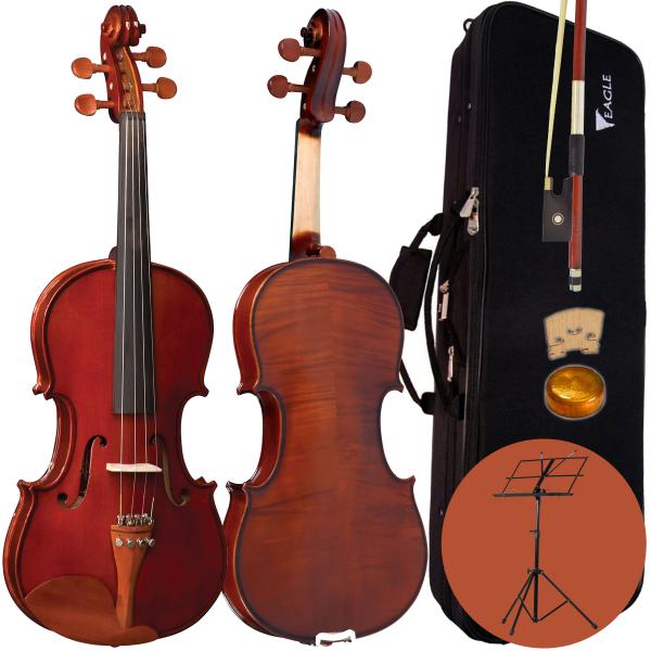 Kit Violino Tradicional 4/4 Ve441 Eagle com Estante