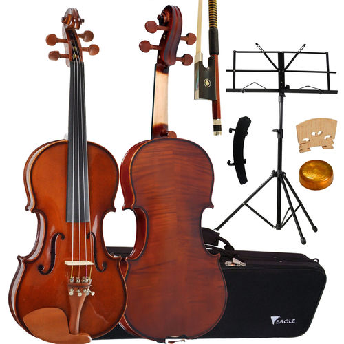 Kit Violino Tradicional 4/4 Ve441 Eagle Completo