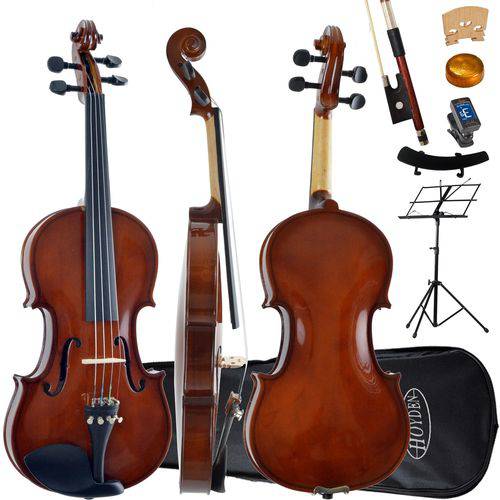 Kit Violino Tradicional 4/4 Vhe-44v Envernizado Hoyden Completo