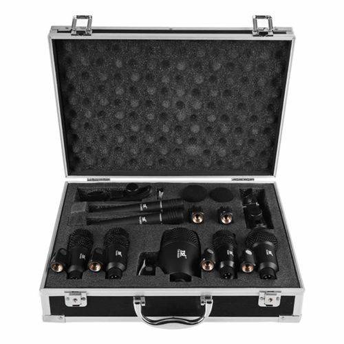 Kitdsm7 - Kit 7 Microfones C/ Fio P/ Bateria Kit Dsm 7 - Tsi
