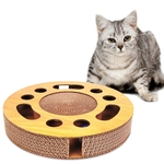Kitten rodada Coçar Pads Educacional Papelão Ondulado com bola Scratcher