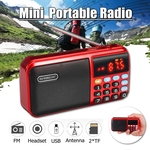 KK-16 Display digital Rádio FM portátil Estéreo Música Alto-falante MP3 Player Suporte Cartão TF Carregador USB Bateria de 18650 embutida Presentes para idosos