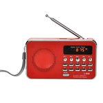 L-938 Mini FM Radio Digital Portable 3W Alto-falante estéreo MP3 Audio Player Qualidade de som de alta fidelidade com tela de tela de 1,5 polegadas Suporte USB Drive TF SD MMC Card