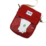 Lady Canvas Bonito Mini Mobile Pone Vertical Zipper Cross-corpo Bag Para Namoro Casual