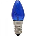 Lâmpada Chupetinha 7w 127v E14 Ch24 Azul Brasfort (10 Un)