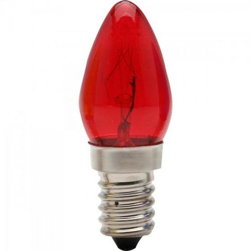 Lampada Chupetinha 7w 127v E14 Ch24 Vermelha Brasfort