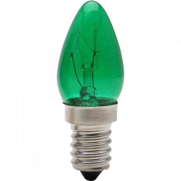 Lampada Chupetinha 7W/127V E14 Verde - Brasfort