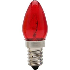 Lampada Chupetinha 7W E14 Ch24 Vermelha Brasfort