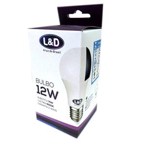 Lâmpada LED Bulbo L&D 12W 1020lm 6500K Bivolt