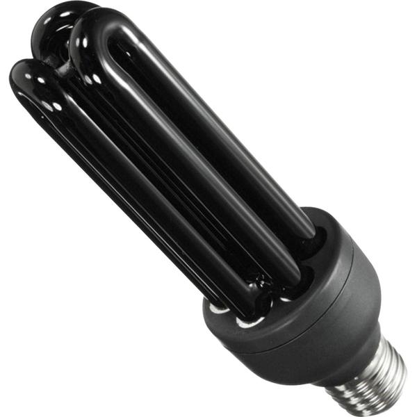 Lâmpada Luz Negra Compacta E27 20W 110V OUROLUX