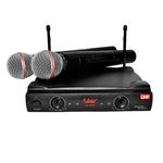 Lc202 - Microfone S/ Fio Duplo de Mão Lc 202 - Leacs