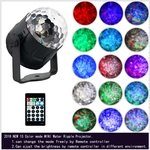 LED 15 cores Som ativado Onda mágica de palco Lâmpada de esfera com Controll remoto