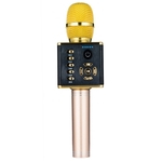 LED Bluetooth Gravação Condensador Microfone de Mão para celular Karaoke