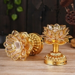 LED Mudança de Cor Buddha Temple Light 7 Cores Lotus Flower Lamp Lâmpadas de Oração Budista 39 Músicas Budistas Buddha Music Machine