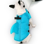 Legal Shark Fin sahpe Lifejacket Vest Segurança para cães grandes pequeno buldogue francês
