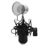 LEIHAO BM - 8000 Professional Sound Studio de Gravação Microfone Condensador com plugue de 3,5 mm stand titular