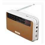 Leitor de música Clear Bass pista dupla Speaker Rádio Rolton E500 falantes estéreo portátil Bluetooth FM TF USB