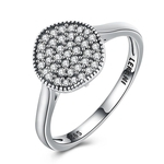 LEKANI SVR165 Irregular Shape Zircon 925 Sterling Silver Lady Finger Ring