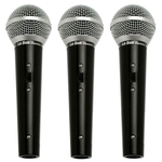 Leson - Kit Com 3 Microfones Vocais LS50 K3