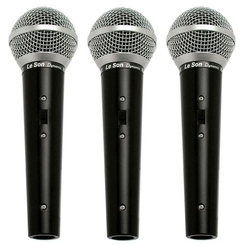 Leson LS-50 K3 Kit com 3 Microfones Vocais LS-50 - Leson