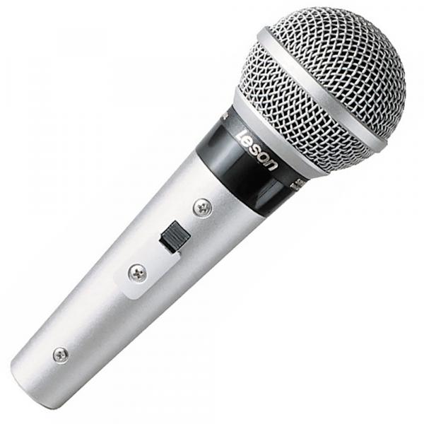 Leson Microfone Sm-58 P-4 Ouro Cardioide C/cabo 5mts.c/supor