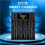 LiitoKala LII-S4 LCD Carregador de Bateria Inteligente 4 Slots para 18650 26650 18350 1.2V AA NiMH Battery