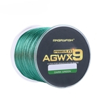 ANGRYFISH Diominate X9 PE linha 9 Vertentes Weaves trançado 500m / 547yds Super Strong Pesca Linha 15lb-100LB verde escuro