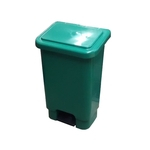 Lixeira De Plástico com Pedal 100 Litros Verde