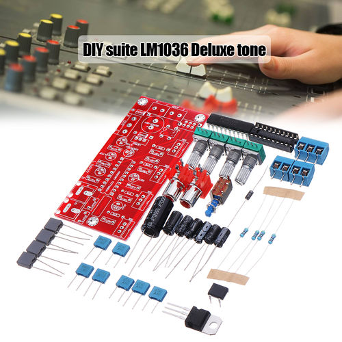 Lm1036 Hifi Preamp Tone Board Bass Controle de Volume de Agudos Pré-amplificador Board Kit