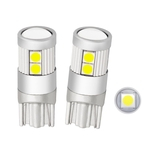 2pcs / set Car Super Bright LED lâmpadas T10 9smd Lens luz de freio turno sinal Indoor Light Reading Acessórios