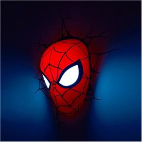 Luminária 3D Máscara do Homem Aranha - Marvel
