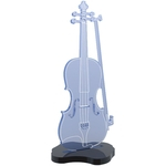 Luminária Instrumento Violino Azul Fluorescente