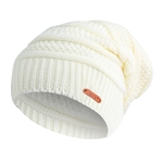 Lz253 Inverno Quente L? Cap Multi-camada Striped Knit Hat Earmuffs Cap Outdoor