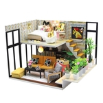 M031 DIY handmade Cabin sonho Infancia 3D de madeira Miniaturas Dollhouse