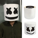 HAO Marshmello DJ Capacete Eye Mask completa Cosplay cabeça Máscara Bar Música Props Connectors and adapters