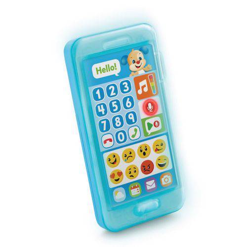 Mattel Fisher Price L&L - Telefone Emojis Azul