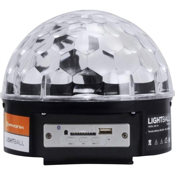 Meia Bola 6 Leds com Sd Usb Bluetooth Lightball Lbh-101 Hayonik