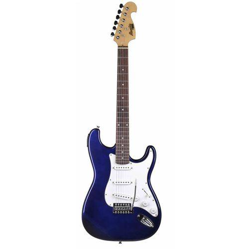Memphis - Guitarra Stratocaster Azul Metálico Mg32 Mb
