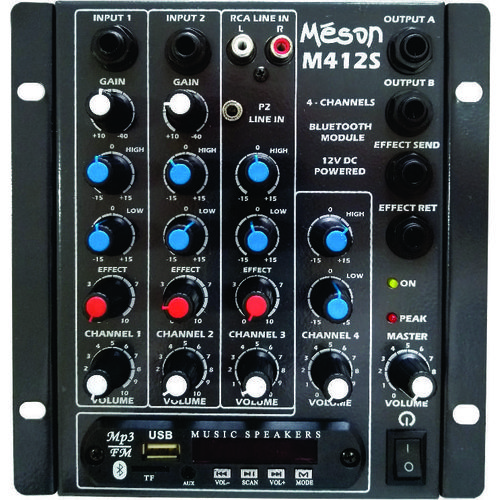 Mesa 4 Canais Bluetooth 12V M412S