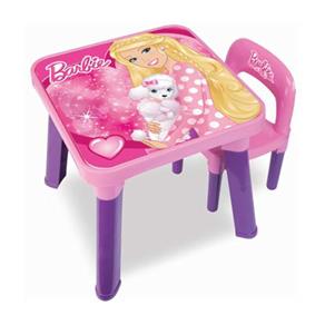 Mesa com Cadeira Barbie Fun Toys
