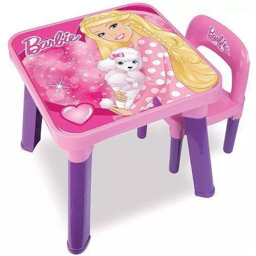Mesa com Cadeira Barbie - Fun