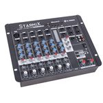 Mesa de Som 4 Canais LL Áudio Starmix 602 BT USB / BLUETOOTH / EFEITO DE VOZ